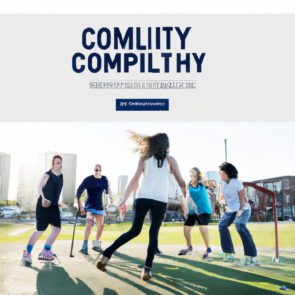 community match in urban park